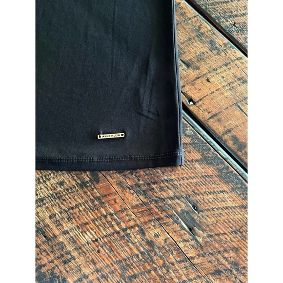 Anne Klein Short sleeved black top with sheer puff sleeves, Size Small - Picture 12 of 16